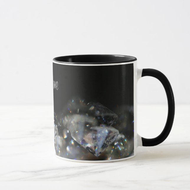 Tasse Design diamant personnalisé (Droite)