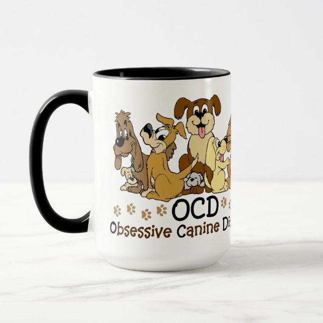 Tasse Désordre canin obsédant d'OCD (Gauche)