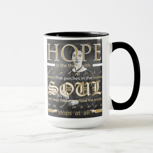 Tasse d'espoir d'Emily Dickinson (Droite)