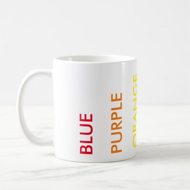 Tasse d'essai d'effet de Stroop (Gauche)