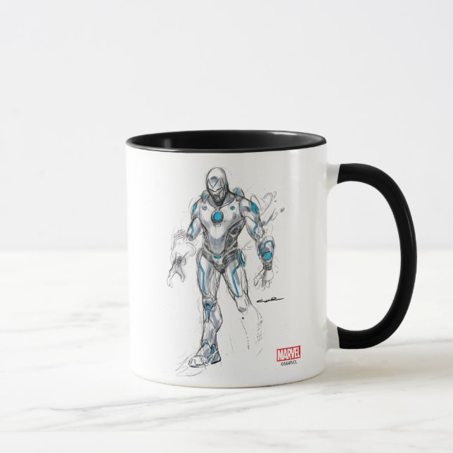 Tasse Dessin Supérieur Iron Man (Droite)