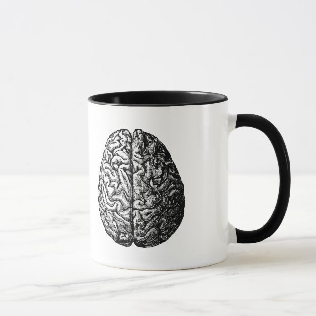 TASSE DESSIN VINTAGE DU CERVEAU (Droite)