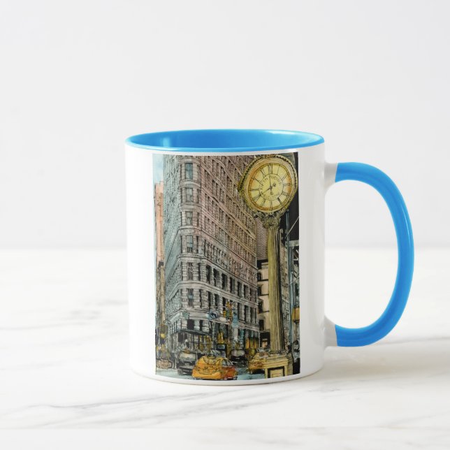 Tasse Destinations | Horloge Vintage de la cinquième ave (Droite)