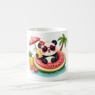 Tasse d'été Tropical Panda 🐼 Kiwi Float