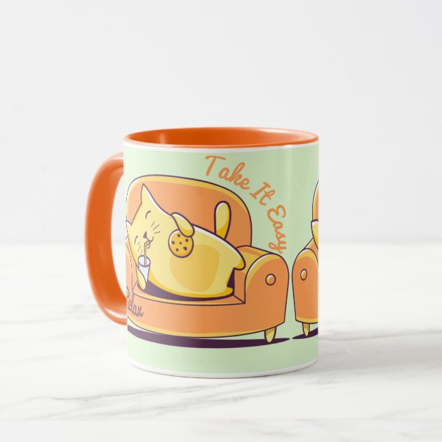 Tasse détendue de chat (Devant gauche)