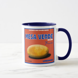 Tasse d'étiquette de fruit