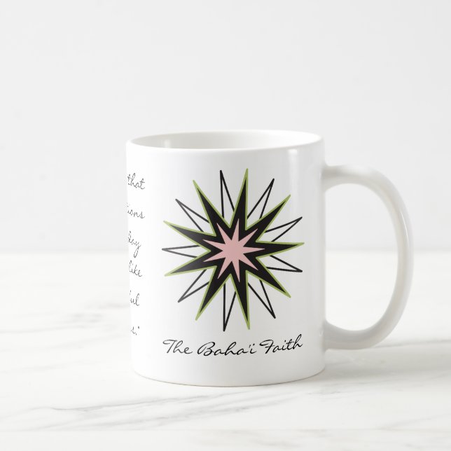 Tasse d'étoile de foi de Baha'i (Droite)