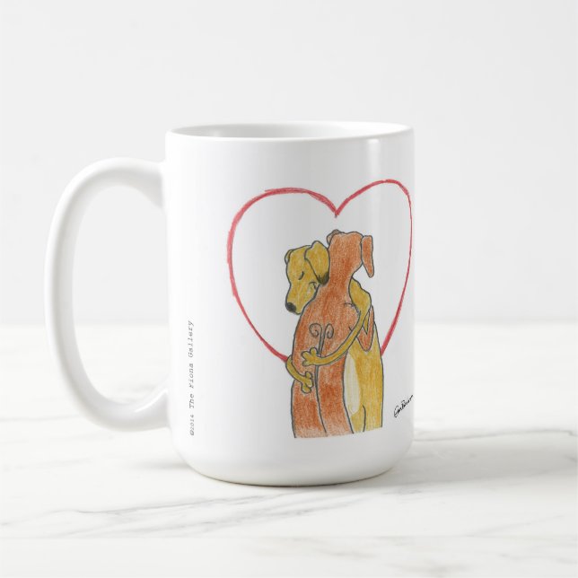 Tasse d'étreinte de Rhodesian Ridgeback (Gauche)