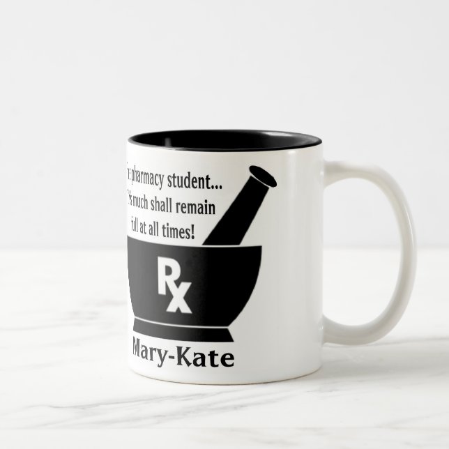 Tasse d'étudiant de pharmacie - personnalisée (Droit)