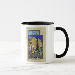 Tasse Deux amants dans un verger fleurissant