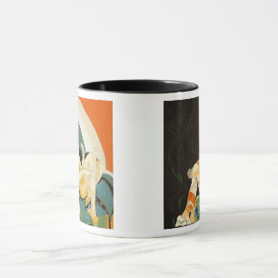 Tasse Deux femmes Art déco vintage par S. Chompre