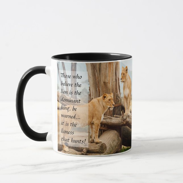 Tasse Deux lionnes (Gauche)