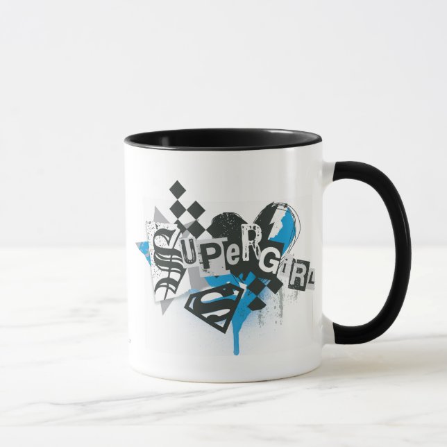 Tasse Déversements et éclaboussures de supergirl (Droite)