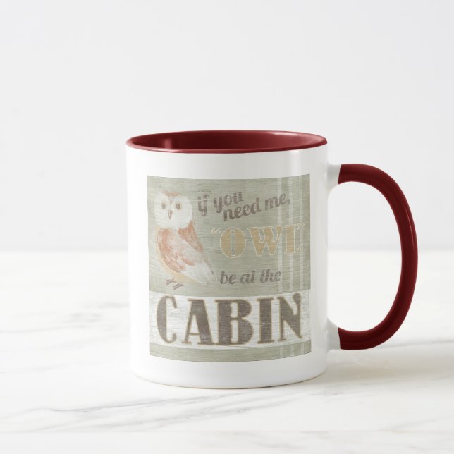 Tasse Devis | Owl Be Au Cabine (Droite)
