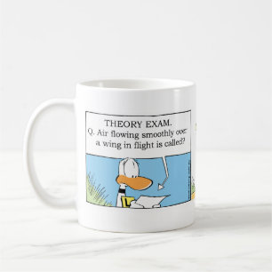 Tasse d'examen de vol d'humeur d'aviation