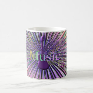 Tasse d'explosion de musique de guitare électriqu