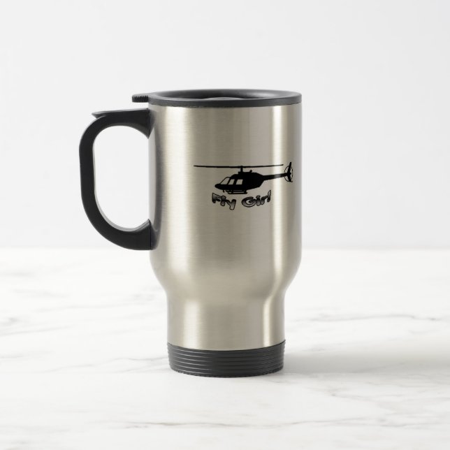 Tasse d'hélicoptère de fille de mouche (Gauche)