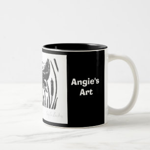 Tasse d'hirondelle de grange de l'art d'Angie