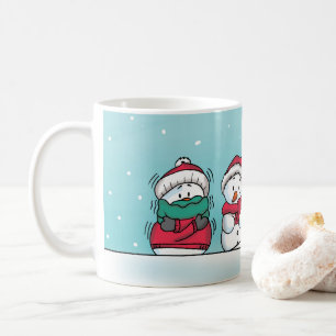 Tasse d'hiver de bonhomme de neige - conceptions