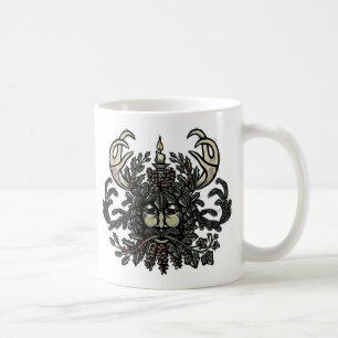 Tasse d'homme vert de solstice d'hiver