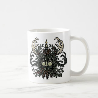 Tasse d'homme vert de solstice d'hiver