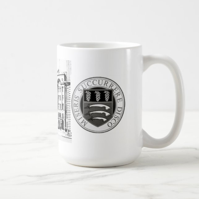 Tasse d'hôpital de Middlesex avec gravure à (Droite)