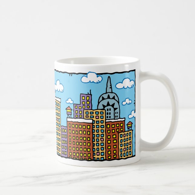 Tasse d'horizon de bande dessinée de couleur de (Droite)