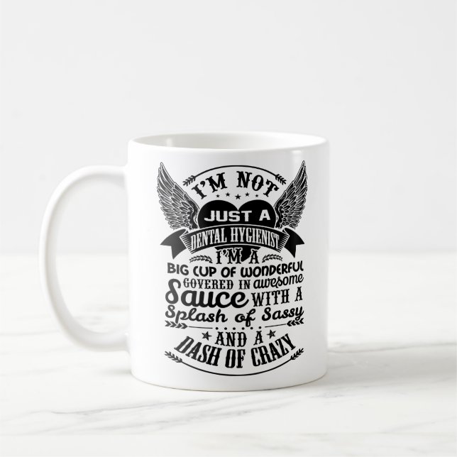 Tasse d'hygiéniste dentaire, tasse de café (Gauche)