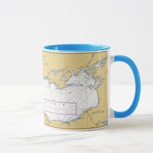 Tasse Diagramme nautique du lac Ontario (Droite)