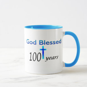 Tasse Dieu a béni 100 ans de cadeau d'anniversaire
