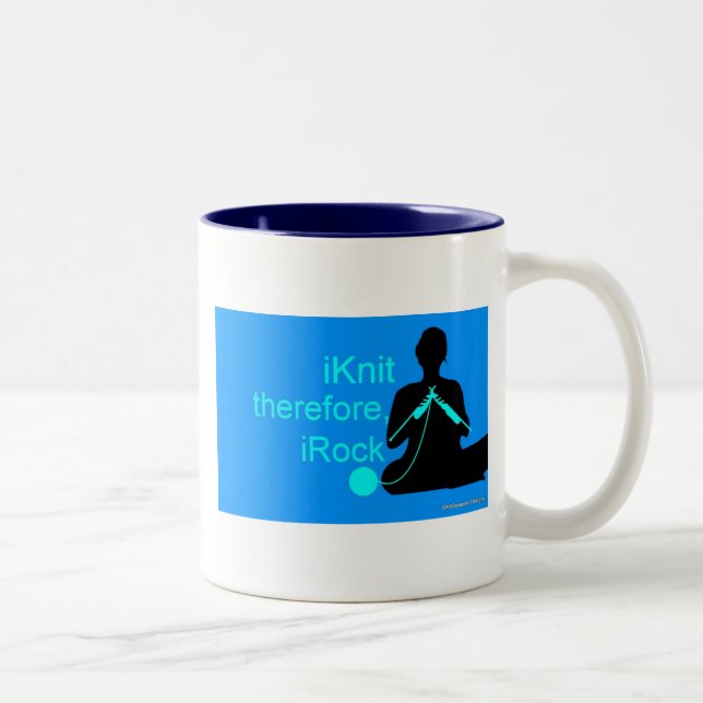 tasse d'iKnit (bleue) (Droit)