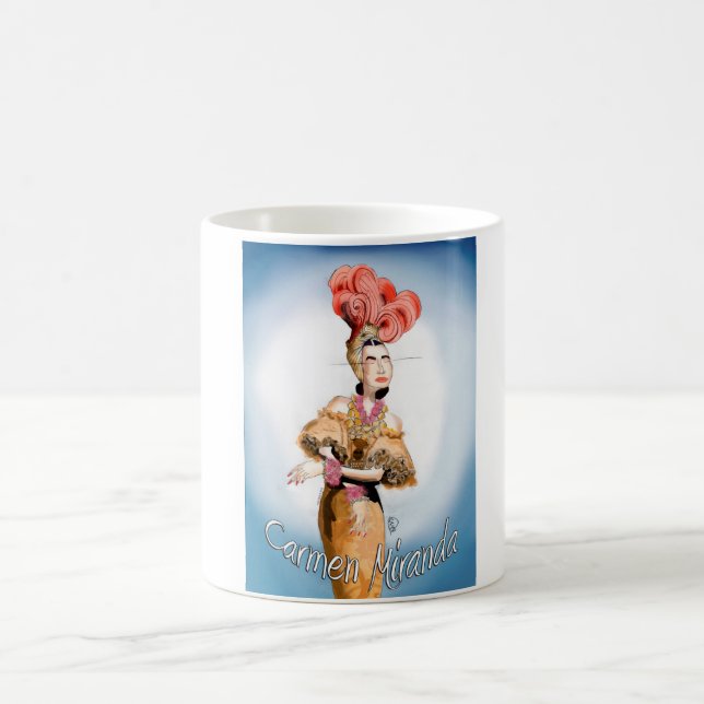 Tasse d'illustration de Carman Miranda (Centre)