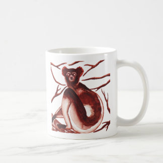Tasse d'illustration de lémur d'Indri