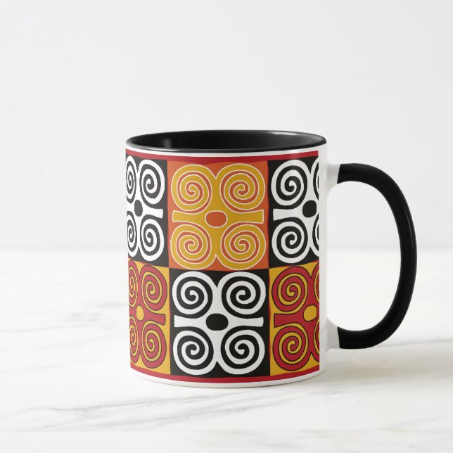 Tasse d'impression d'Adinkra d'Africain de (Droite)