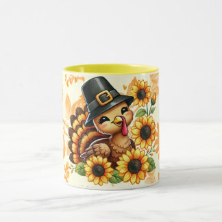 Tasse dinde tournesol