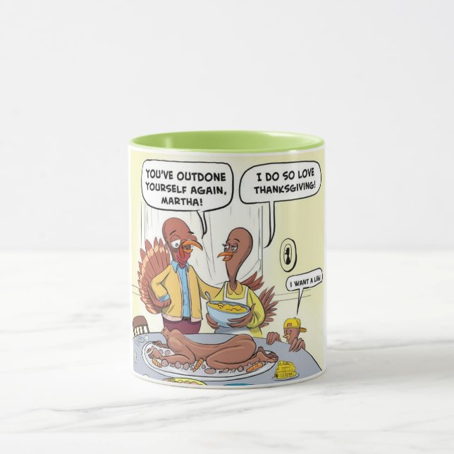 Tasse Dîner Turquie Thankesgiving (Centre)