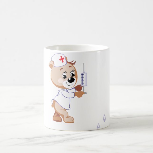 Tasse d'infirmière d'ours de nounours (Centre)