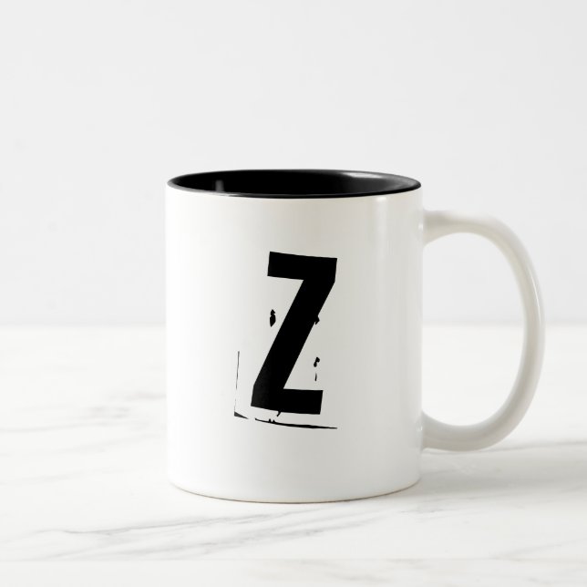 Tasse d'initiale/monogramme de "Z" (Droit)