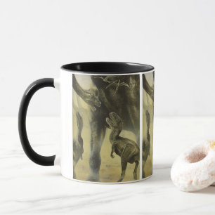 Tasse Dinosaures vintage, Torvosaurus et Brachiosaurus
