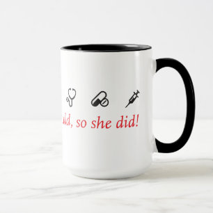 Tasse d'inspiration d'infirmière - blanc