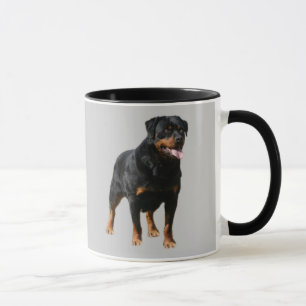 Tasse d'intelligence de rottweiler, loyale et