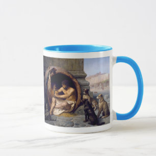 Tasse Diogène a entouré par des chiens - par Jean Léo