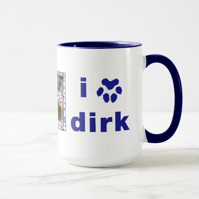 Tasse Dirk "amour de tasse" dans le bleu marine (Droite)
