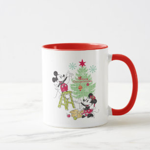 Tasse Disney   Mickey & Minnie   Sapin de Noël Classique