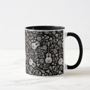 Tasse Disney Pixar Coco   Guitare et Motif Rose