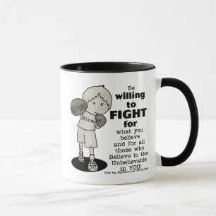 Tasse Disposé pour combattre