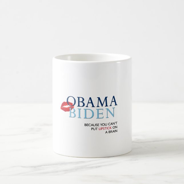 Tasse d'Obama Biden - slogan drôle (Centre)