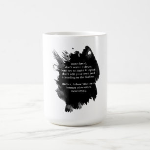 Tasse d'obsessions de citation de Franz Kafka