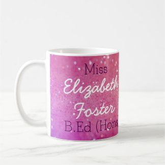 Tasse d'obtention du diplôme de Mlle (votre nom)