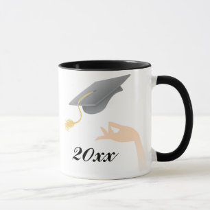 Tasse d'obtention du diplôme de panneau de mortier
